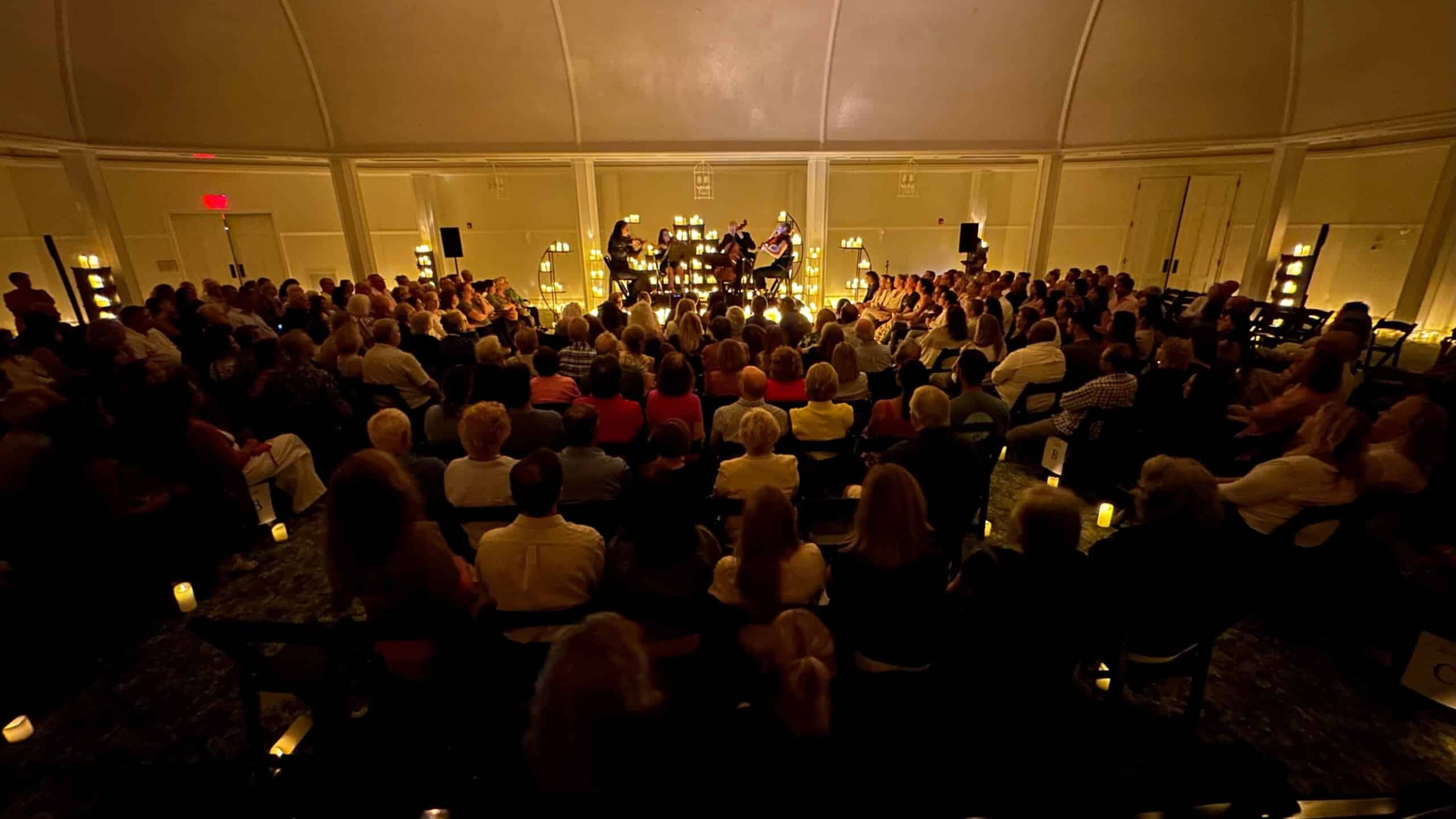 candlelight performance and audience