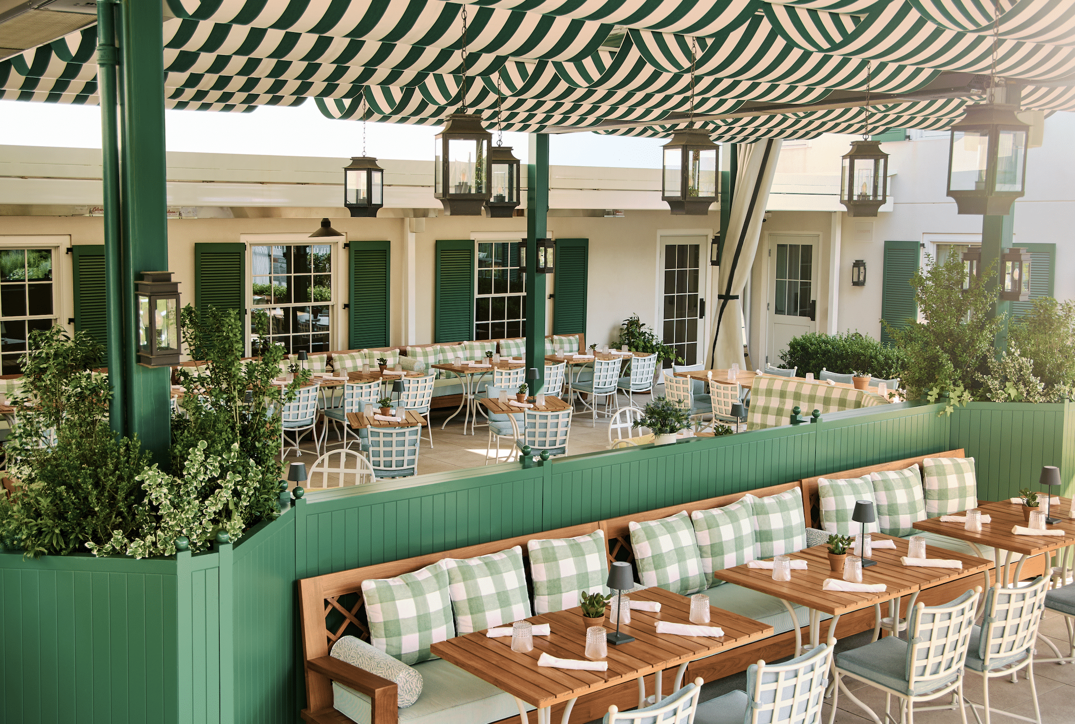 Outdoor dining area