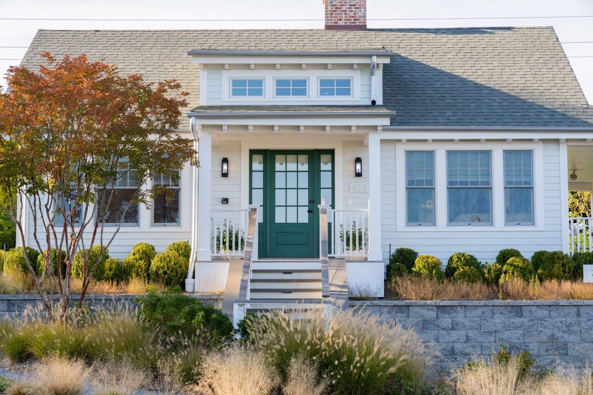 exterior cottage entrance