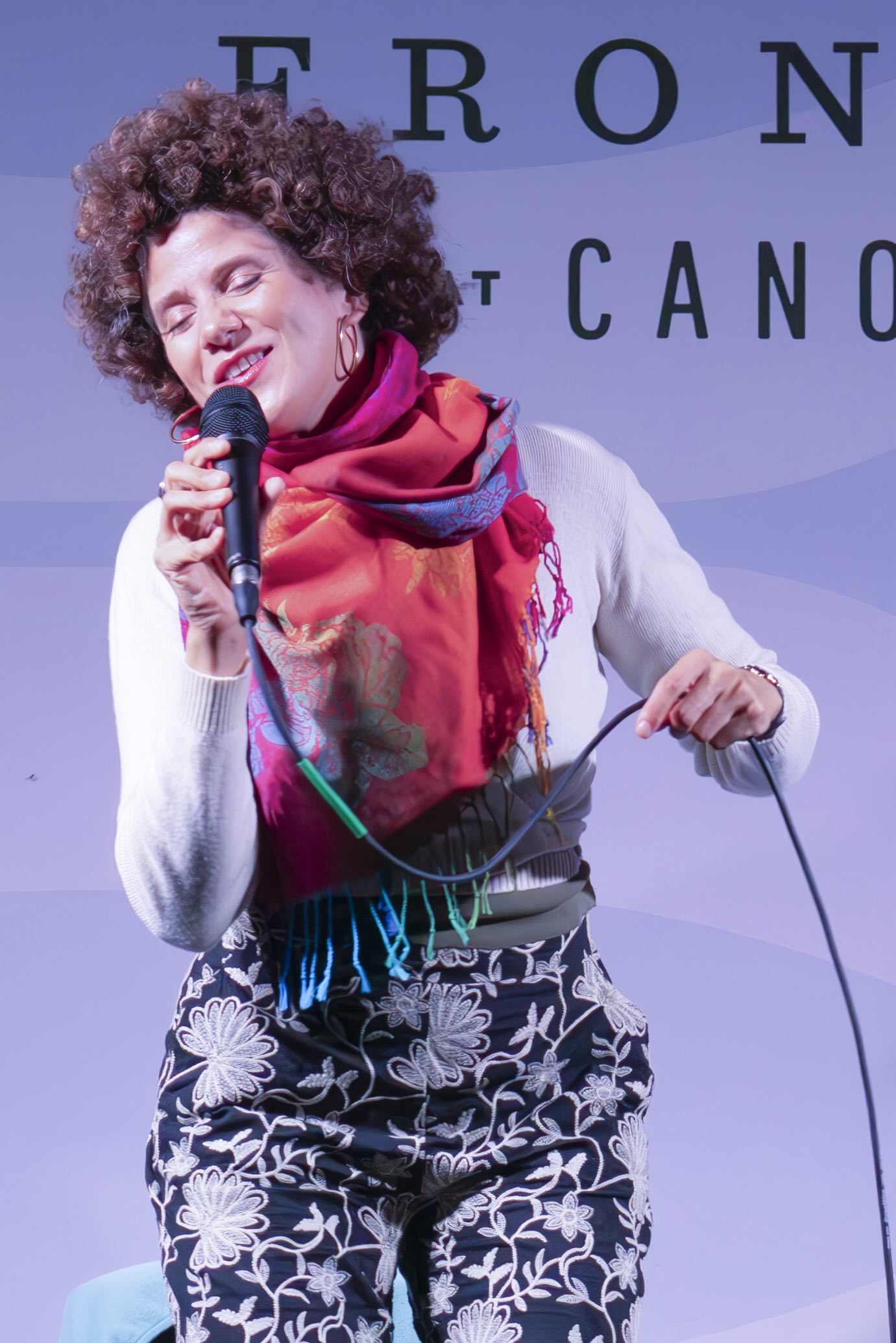 Cyrille Aimée performing at Canoe Place Inn in Hampton Bays, NY on September 16, 2024. (Photo by David Warren /Sipa​ USA)