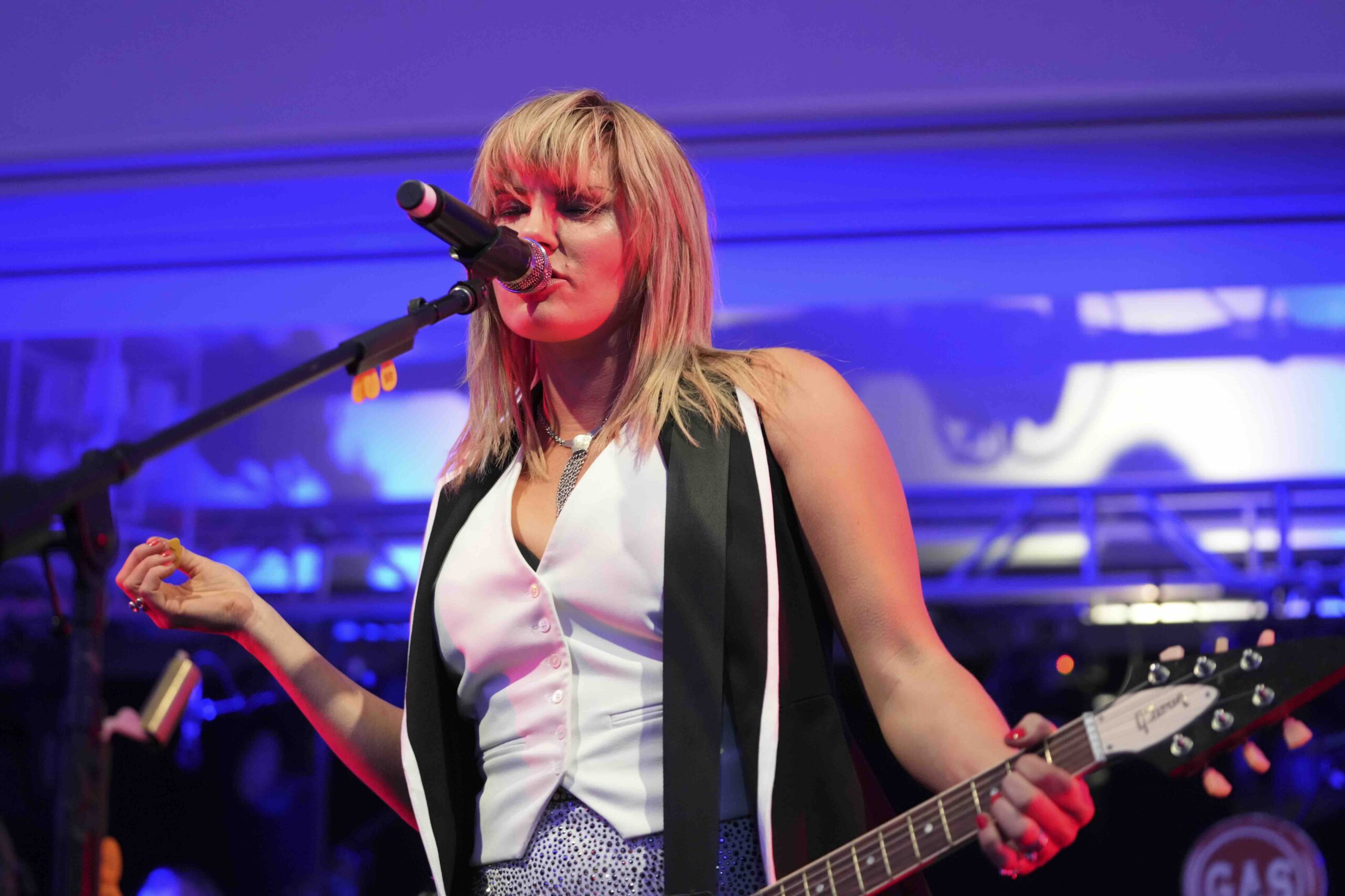 Grace Potter performing at Canoe Place Inn in Hampton Bays, NY on August 9, 2024. (Photo by David Warren /Sipa​ USA)